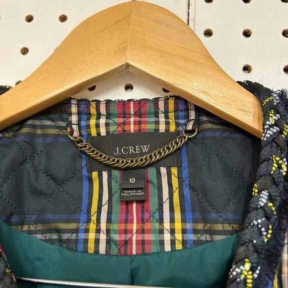 J.Crew Quilted Plaid Jacket - Picture 8 of 8